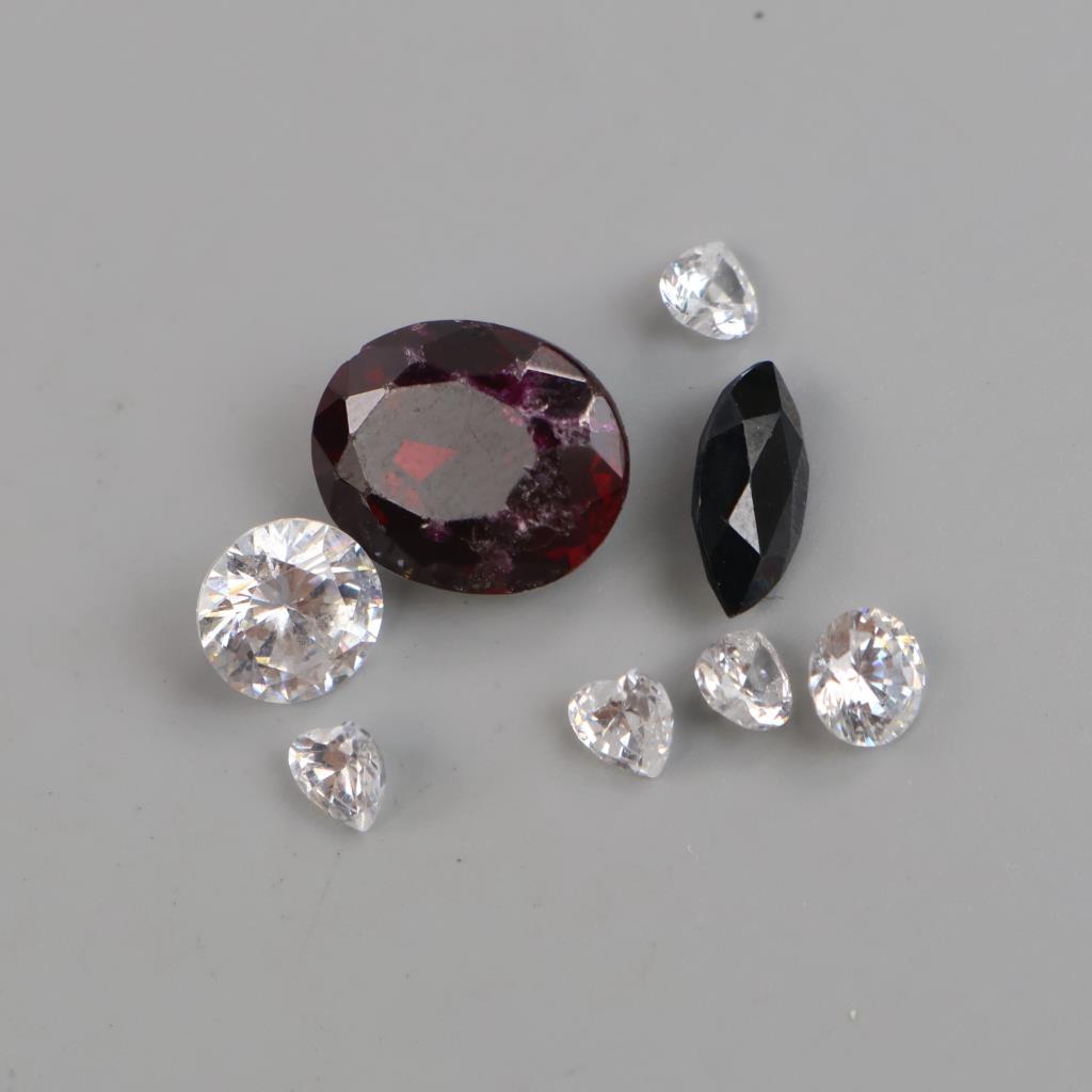 Faceted Loose Jewelry Craft Stones, 7+ Pieces