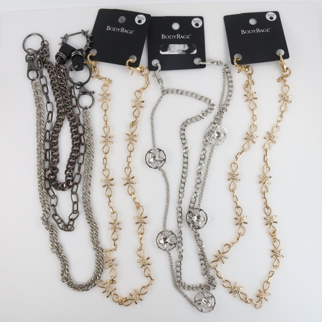 Fashion Belt Chains, 4 Pieces
