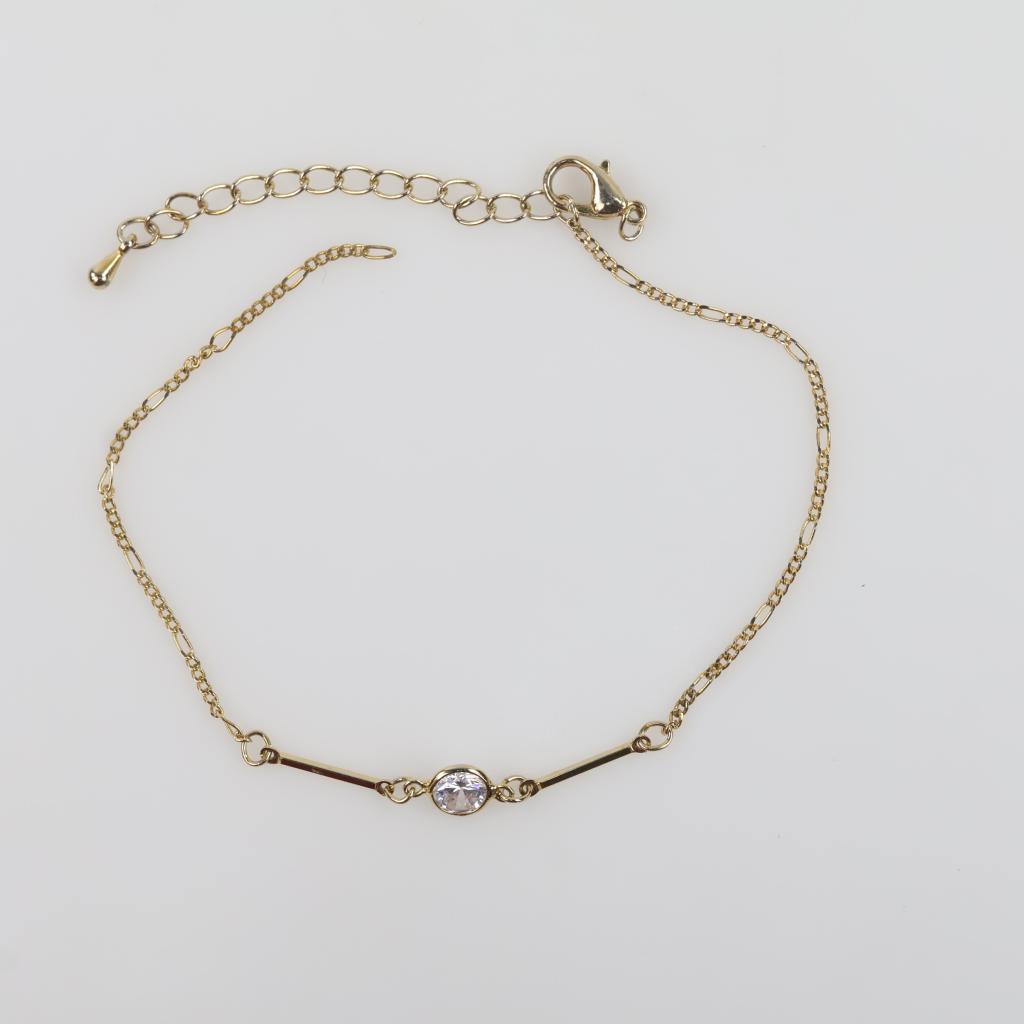 Fashion Clear Stone Pendant Bracelet