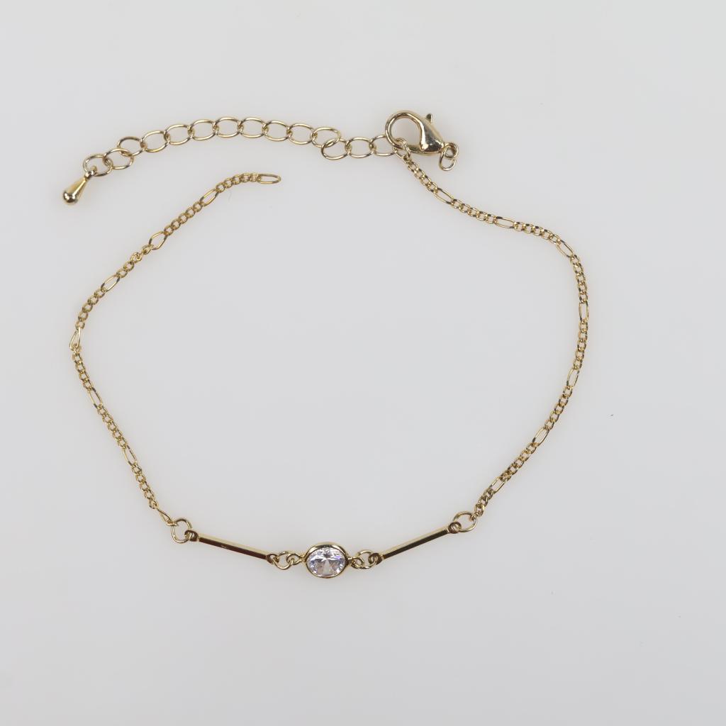 Fashion Clear Stone Pendant Bracelet