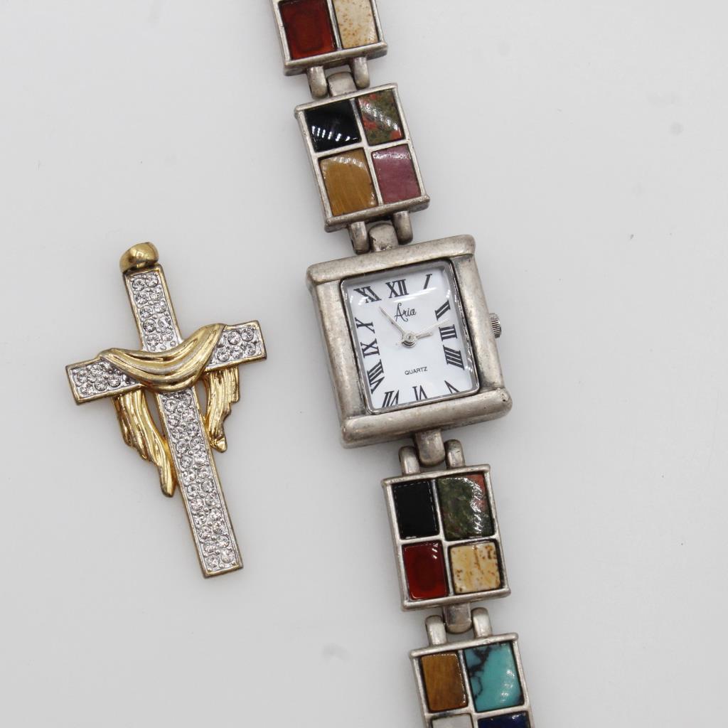 Fashion Pendant And Sterling Silver Watch, 2 Pieces