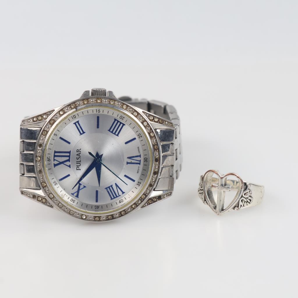 Fashion Ring And Watch, 2 Pieces