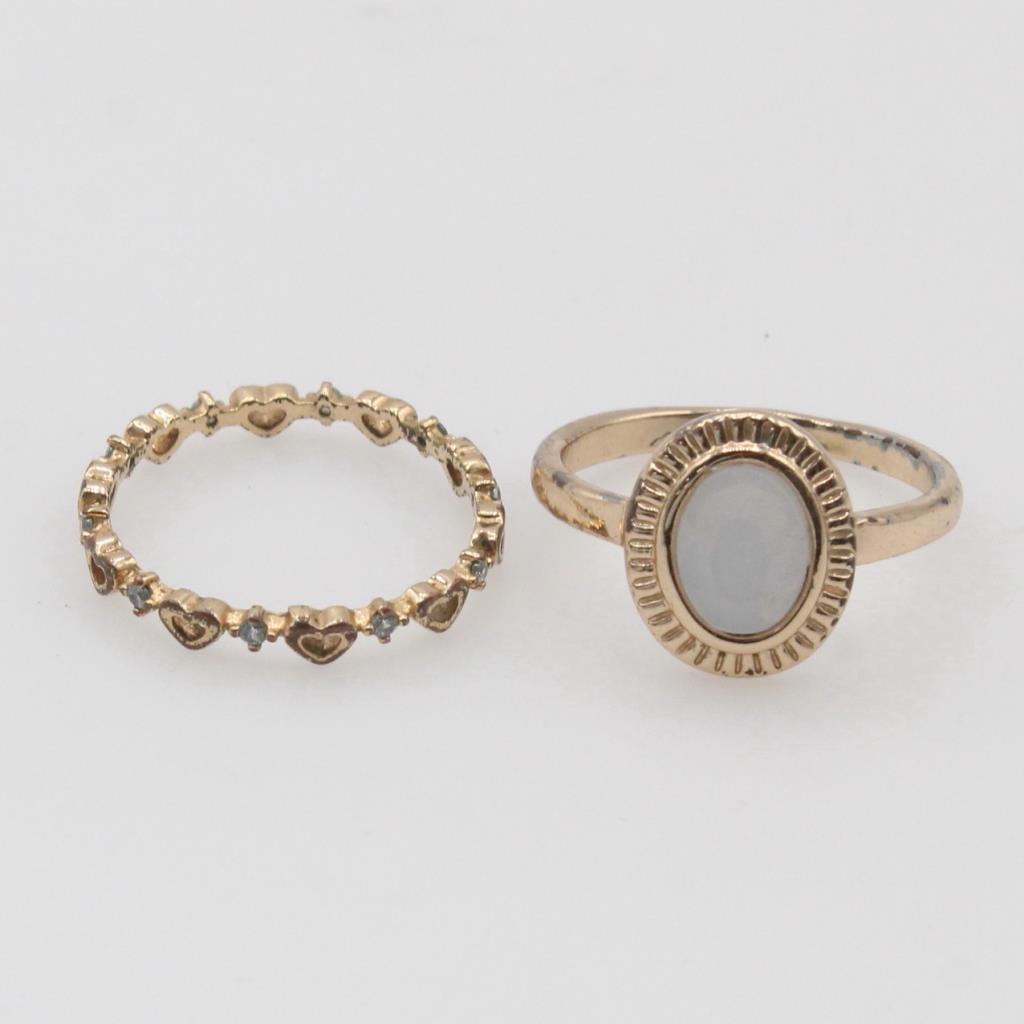 Fashion Rings, 2 Pieces