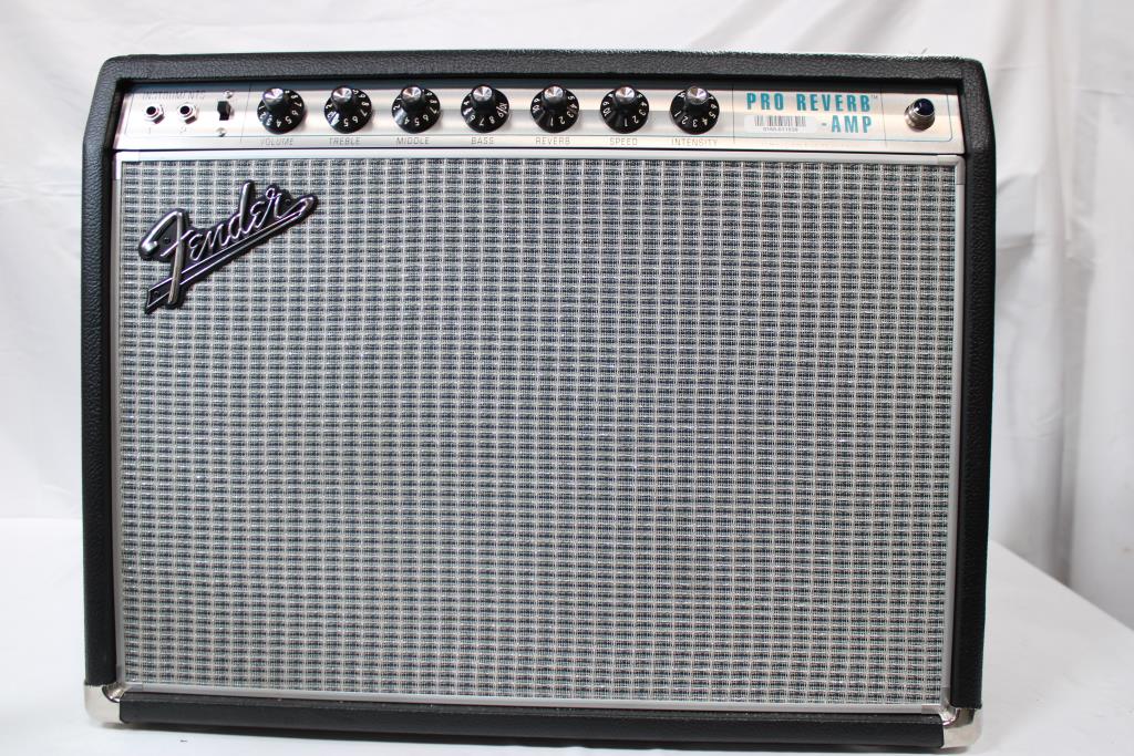 Fender '68 Custom Pro Reverb 40W 1x12 Guitar Combo Amp Black