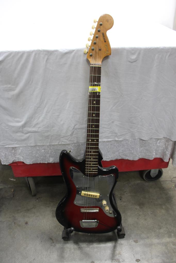 Fender Mustang - Camiseta Oficial De Guitarra Eléctrica Para Playa