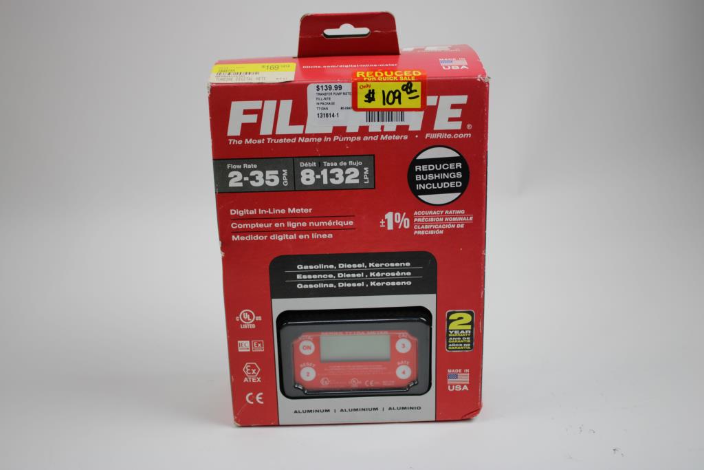 Fill-Rite Digital In-Line Meter