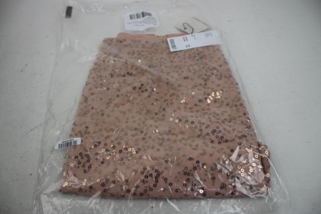 Finders Keepers Pink Sequin Selena Skirt, Medium
