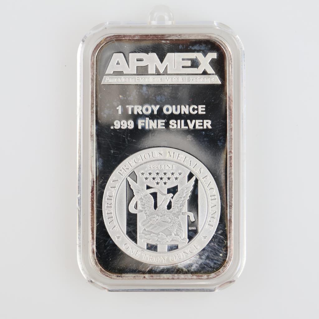 Fine Silver APMEX Christmas 1 Troy Oz Bar