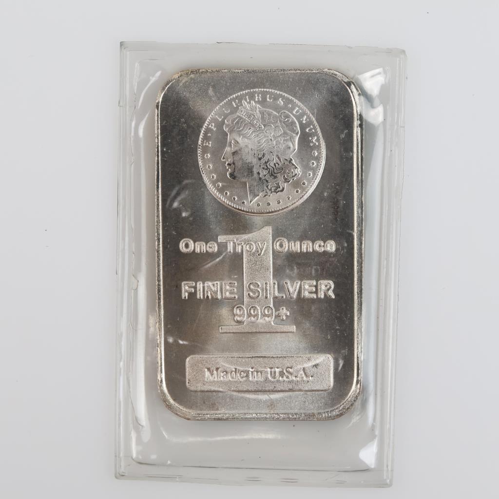 Fine Silver Morgan Dollar 1 Troy Oz Bar