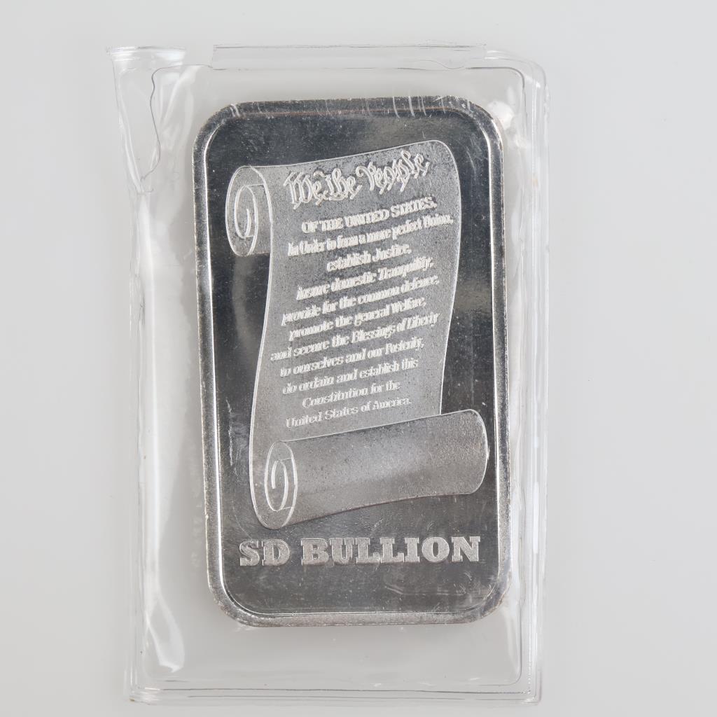 Fine Silver SD Bullion Liberty 1 Troy Oz Bar