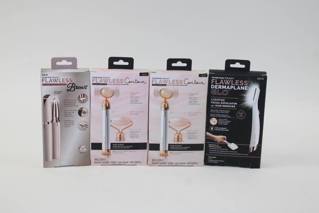 Finishing Touch Flawless Dermaplane Glo Lighted Facial Exfoliator And