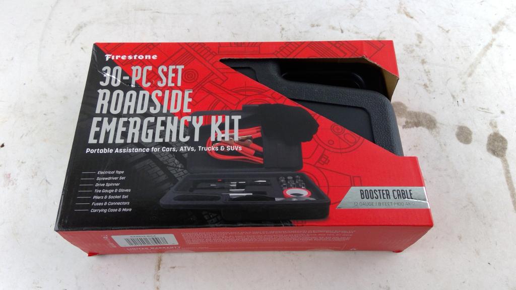 Firestone 30-piece Set Roadside Emergency Kit