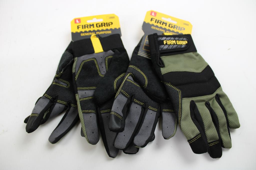 Firm Grip General Purpose Gloves, Large, 2 Pieces