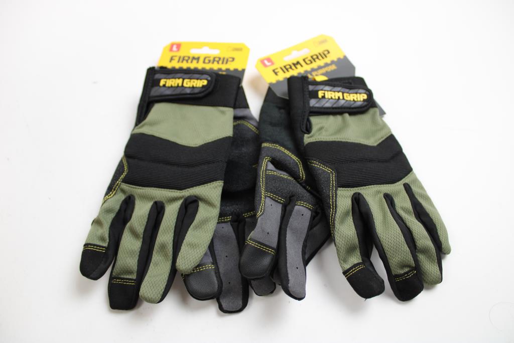 Firm Grip Large General Purpose Gloves, 2 Pieces