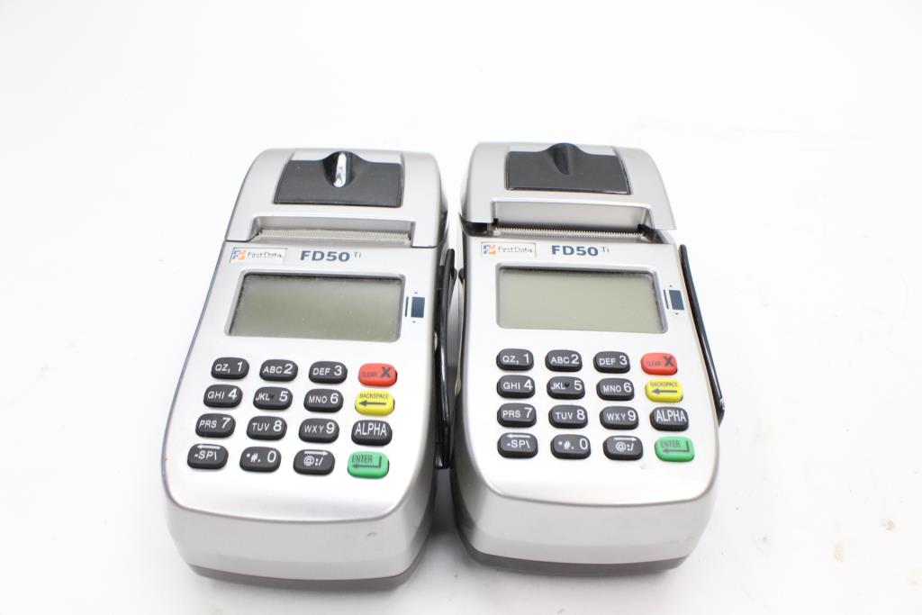 First Data Credit Card Terminal, 2 Pieces Property Room