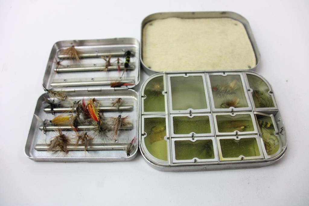 Fishing Rod Reels, Fishing Line String, And Bait, 7 Pieces | Property Room