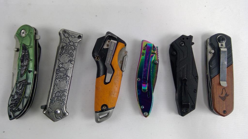 Fiskars Pro Knife And Other Knives, 6 Pieces Property Room