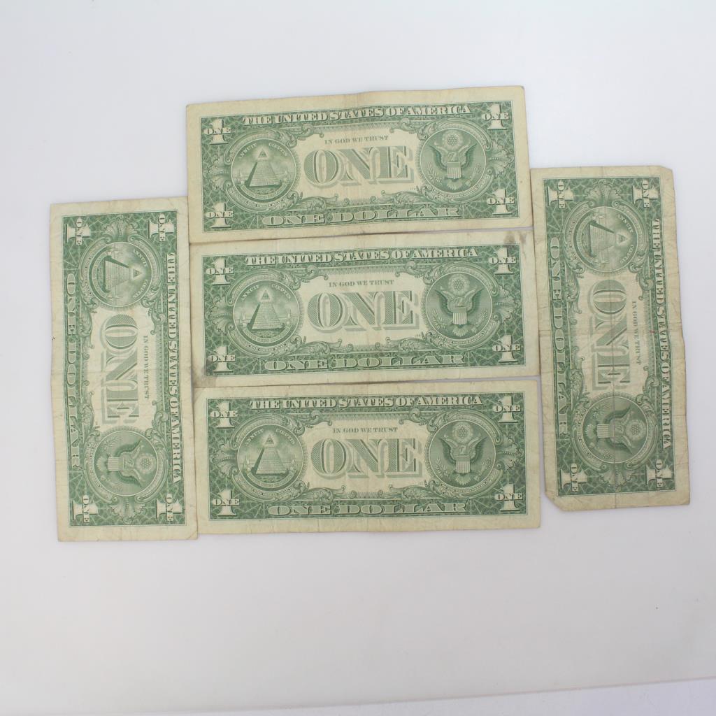 Five 1957 $1 Silver Certificates | Property Room