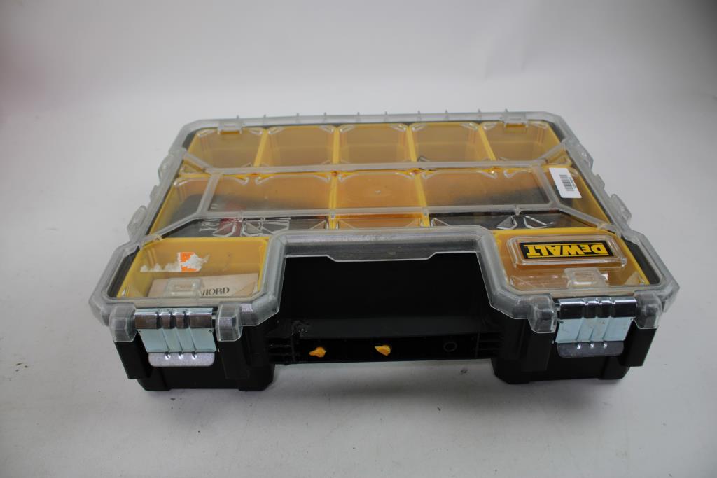 Flashlight, Small Wrenches, Bolts, And More In Dewalt Tool Organizer