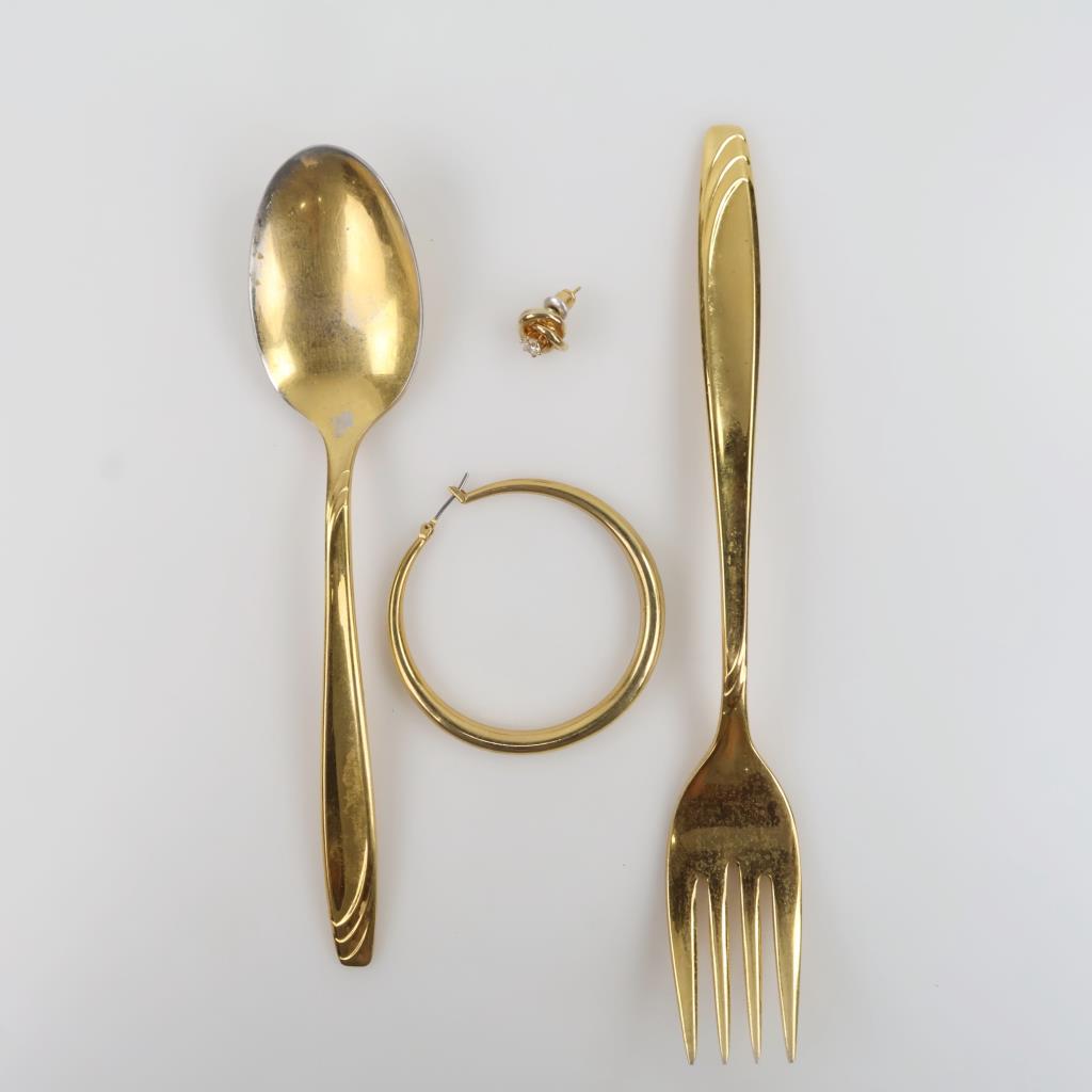 Flatware With Mixed Jewelry, 2+ Pieces