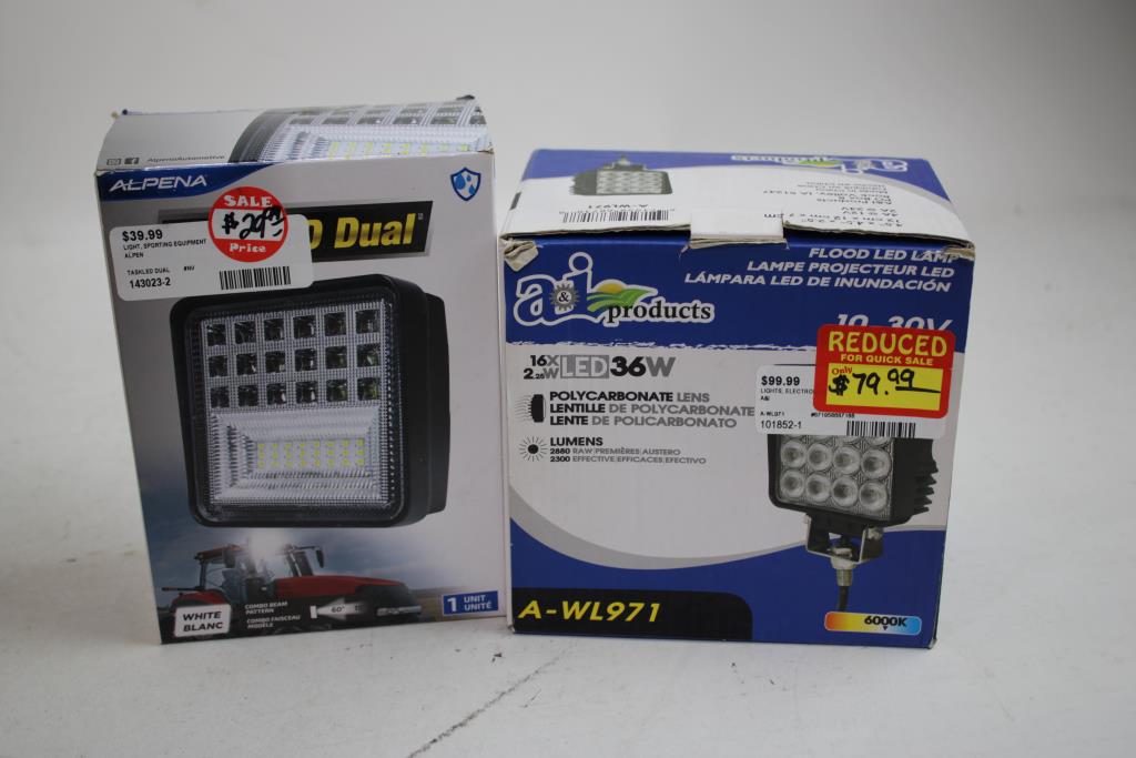 Flood LED Lamps And Beams, 5 Pieces