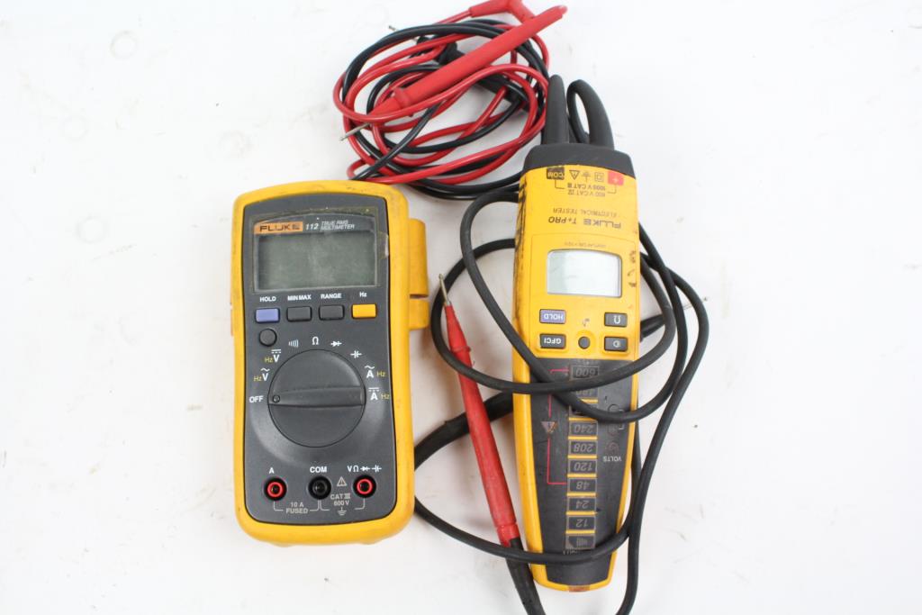 Fluke Multi Meter And Electrical Tester, 3 Pieces Property Room