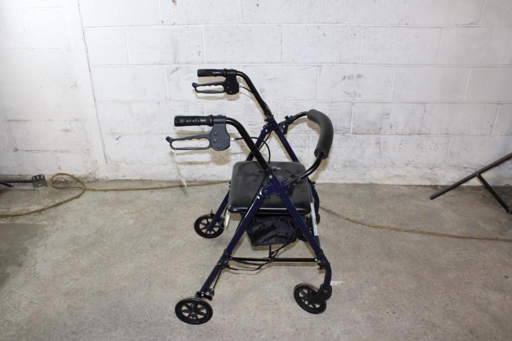 Fold Up Walker With Seat Property Room