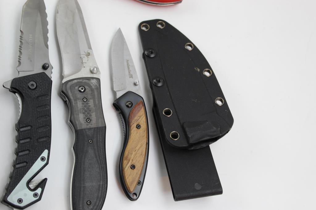 Folding Knives, Schrade Fixed Blade Knife Humvee, Avalanche And More
