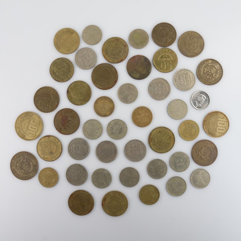 Foreign Coins; 40+ Pieces