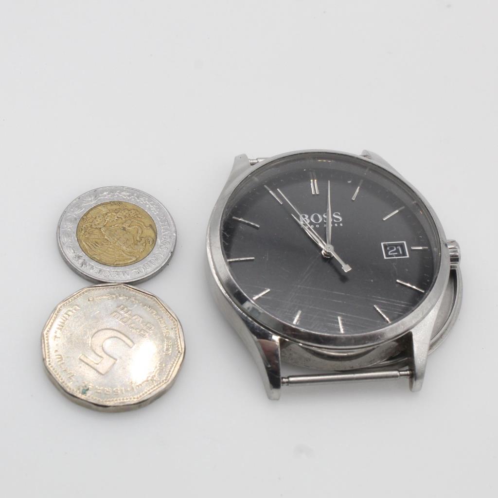 Foreign Currency And Boss Watch, 3 Pieces