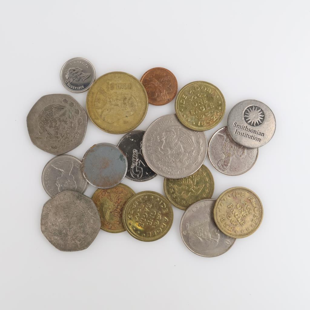 Foreign Currency And Token, 12+ Pieces