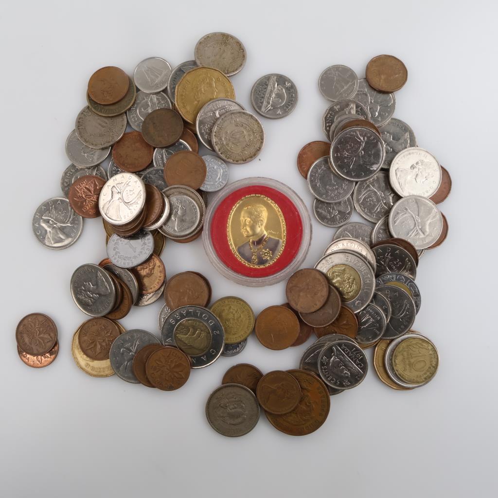 Foreign Currency And Tokens, 1+lbs