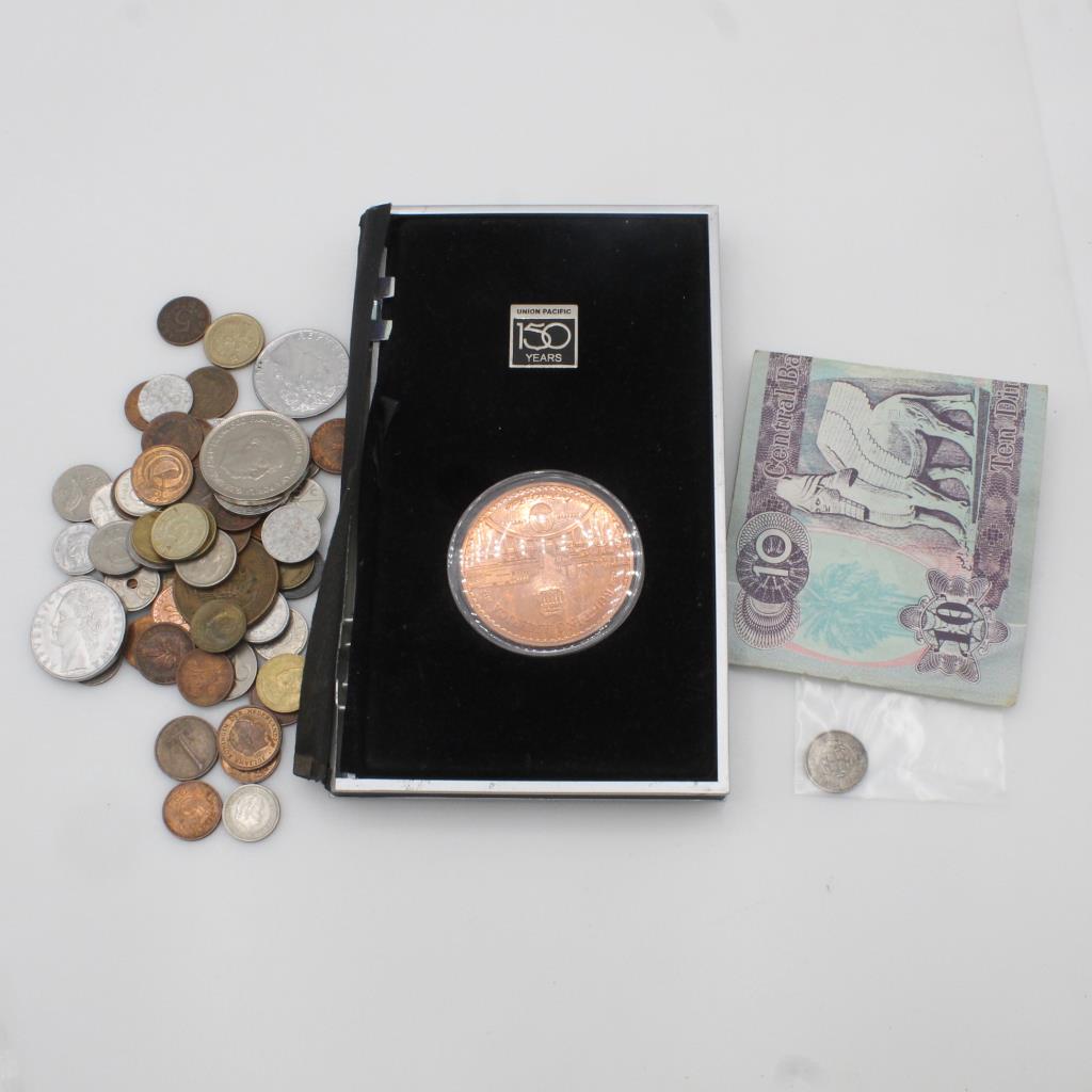 Foreign Currency & Tokens, 60+ Pieces