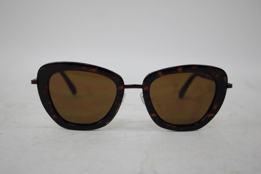 Fossil Cat-Eye Tortoise-Brown Sunglasses