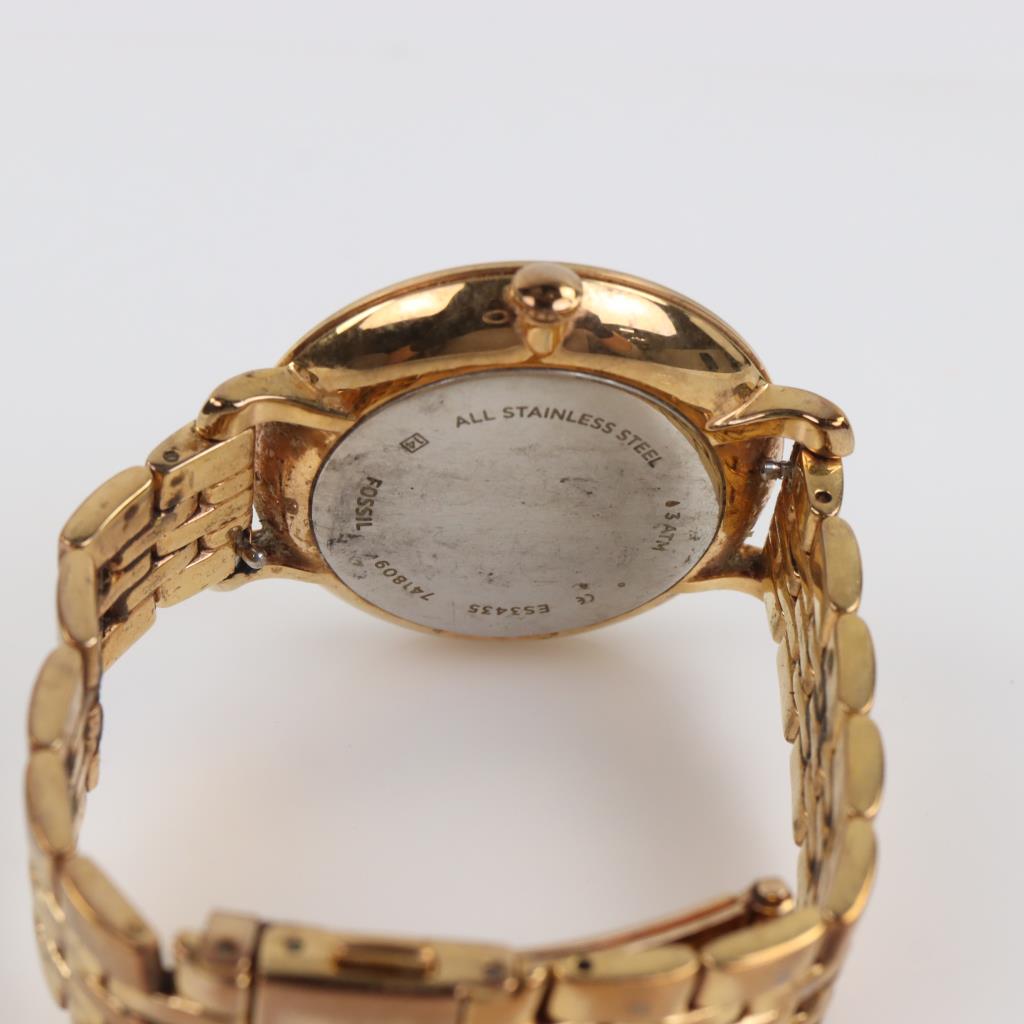 Fossil Jacqueline Navy Leather Watch