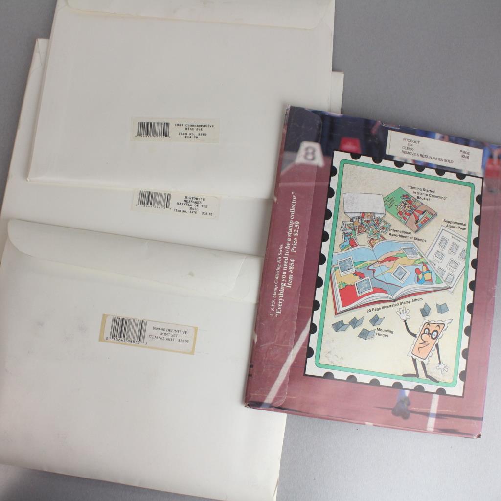 Four Stamp Collecting Kits Property Room