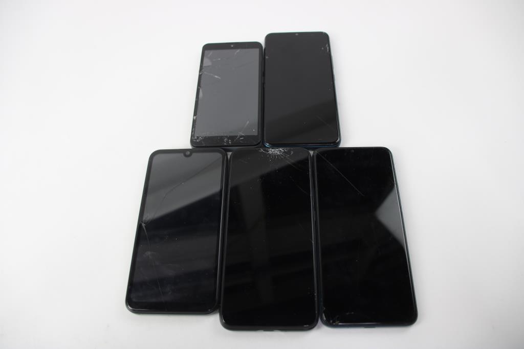 Foxx, DIALN, Cloud Mobile, Blu Cell Phone Lot, 5 Pieces, Sold For Parts