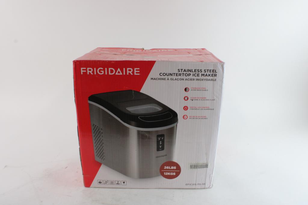 Frigidarie Stainless Steel Countertop Ice Maker Property Room