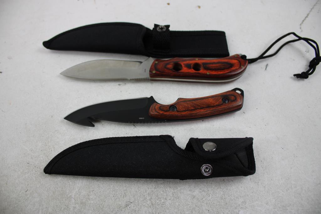 Frost Cutlery Hunting/Skinning Knives, 2 Pieces