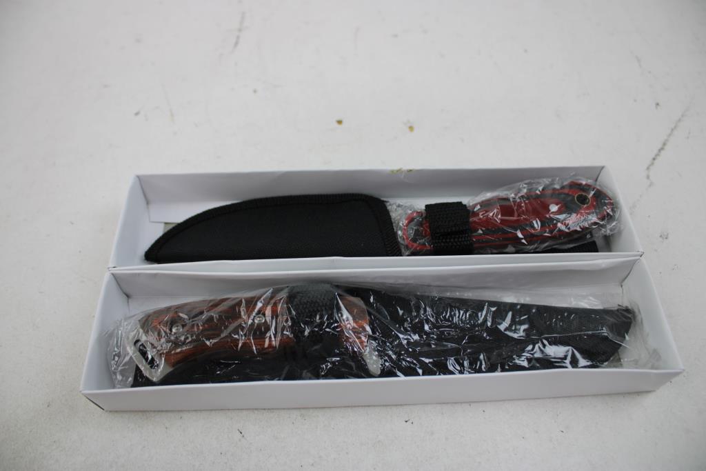 Frost Cutlery Woodlands Elk Hunter Knife, Apache Series Skinner 11 Knife, 2 Pieces
