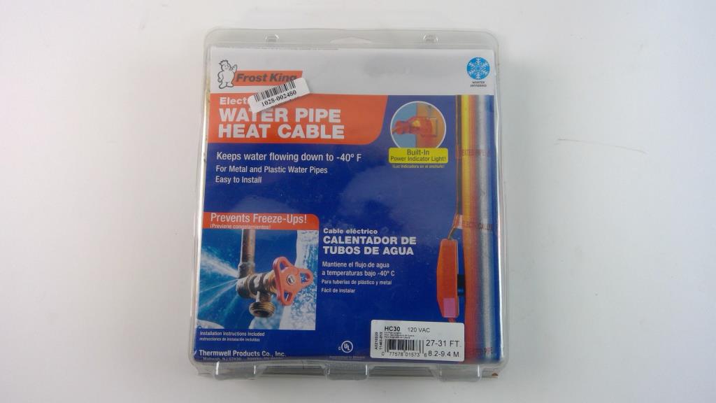 Frost King Water Pipe Heat Cable Property Room