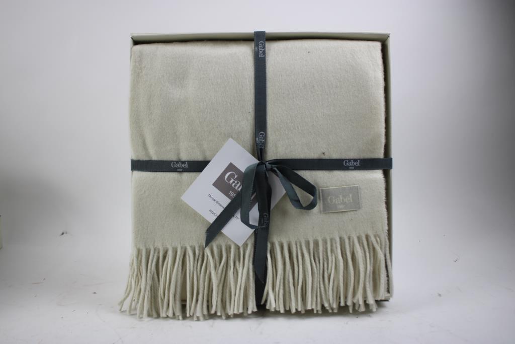 Gabel Off-White Throw Blanket