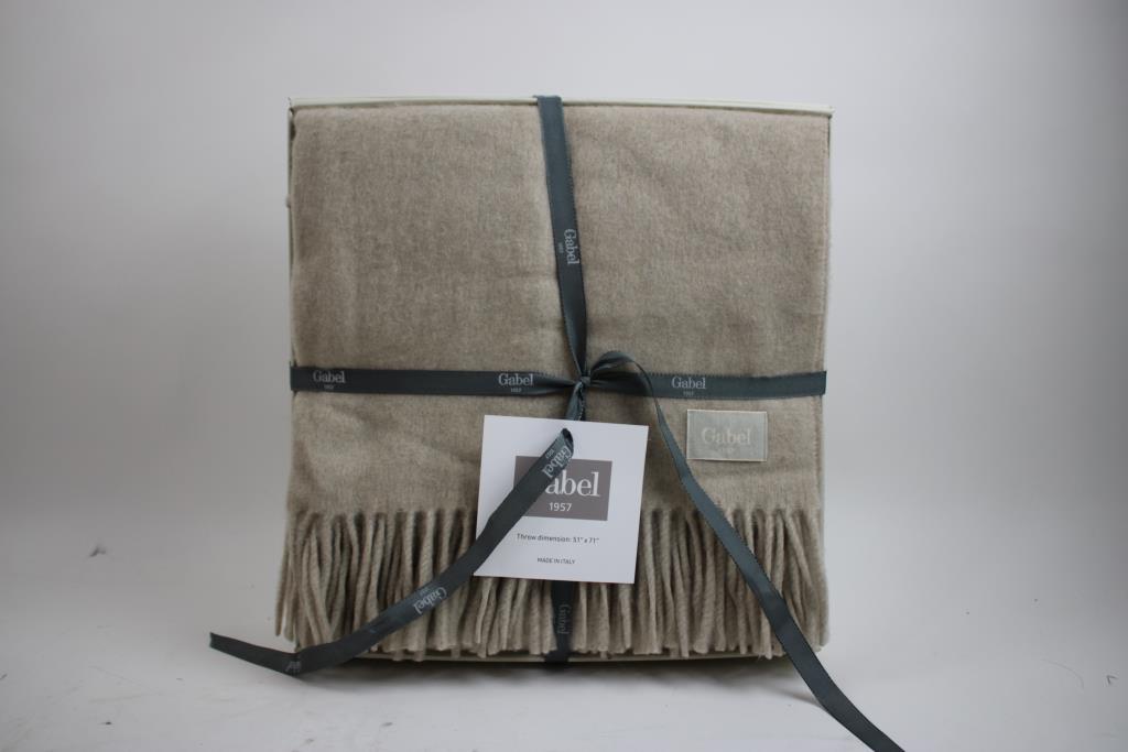Gabel Throw Blanket, Light Brown