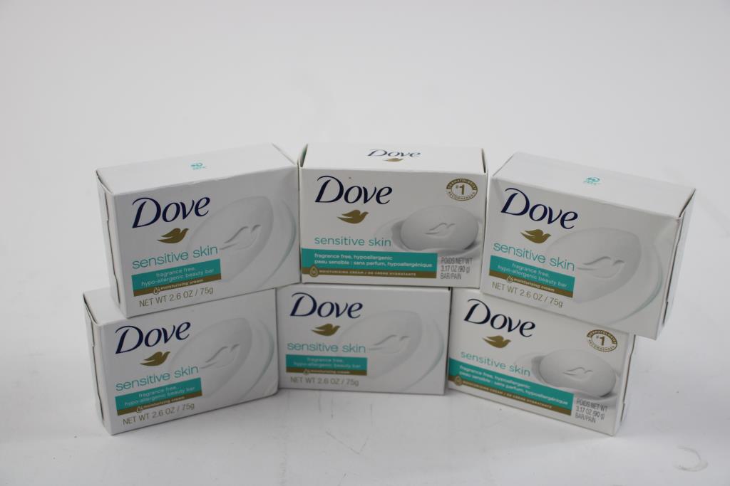 Gain Scent Boosters, Dove Sensitive Soap Bar, 8 Pieces Property Room