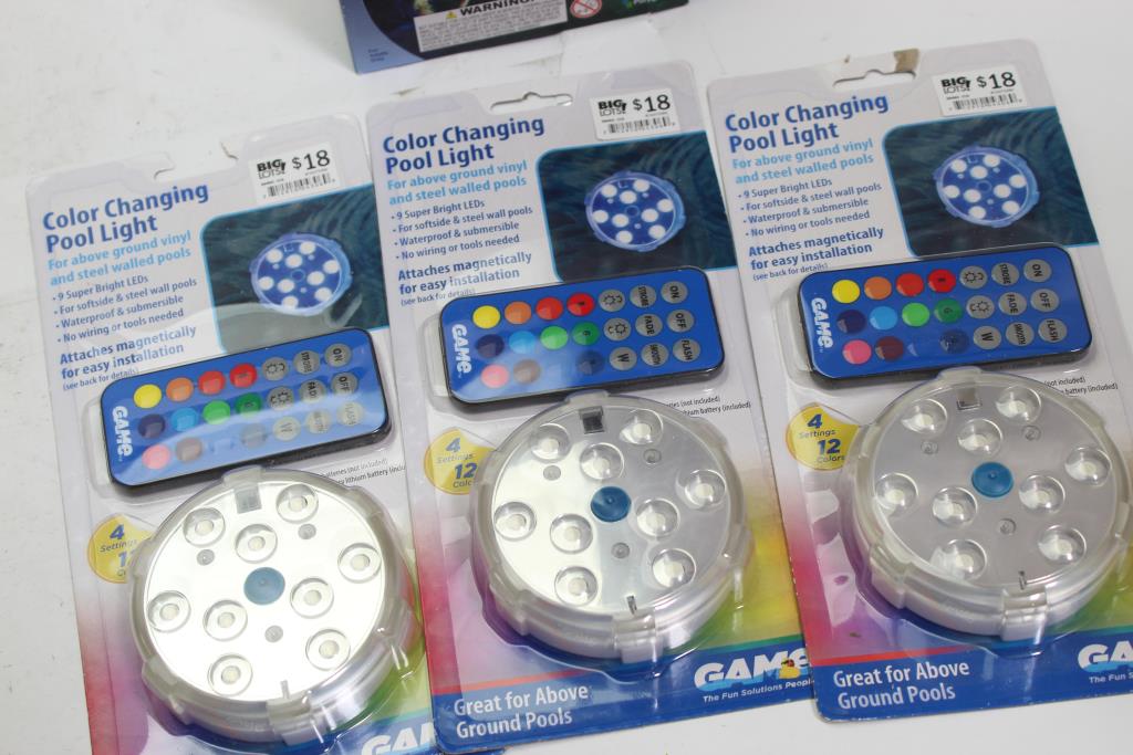 Game Pool Light Game Pool Light, Aqua Glow Led Baech Ball 4 Pieces | Property Room
