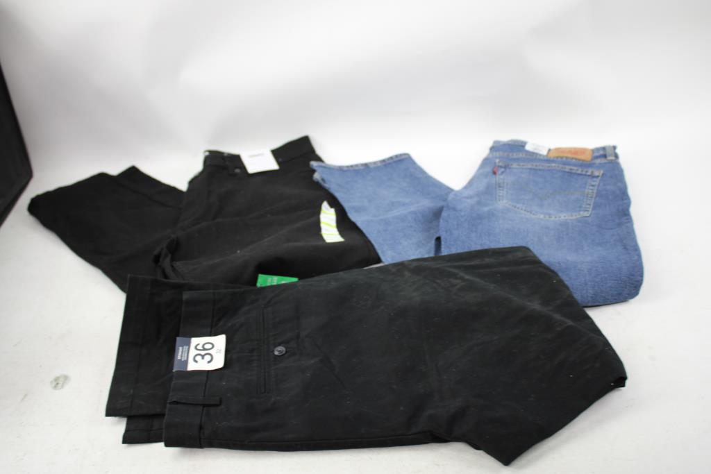 GAP Jeans, LEVI's Denim Jeans, Sonomoa Athletic Jeans, 36WxL32, 3 Pieces