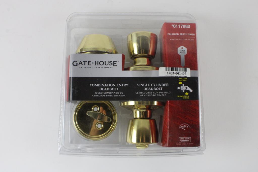 Gatehouse Combination Doorknob And Deadbolt Property Room