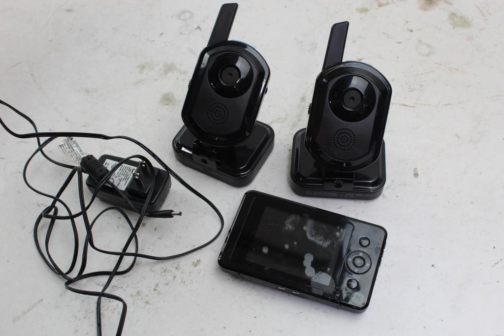 GE Wireless Color Cameras, And LCD Monitor 3 Pieces | Property Room