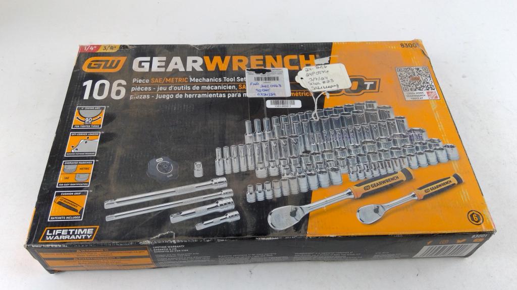 Gear Wrench 106 Piece Mechanics Tool Set