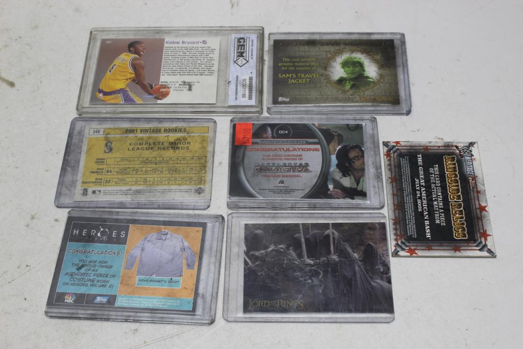 Gem, Vintage, Lord Of The Rings+ More Assorted Trading Cards 7 Pieces